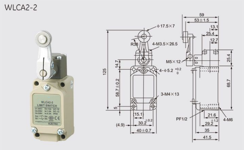 WLCA2-2 Limit Switch