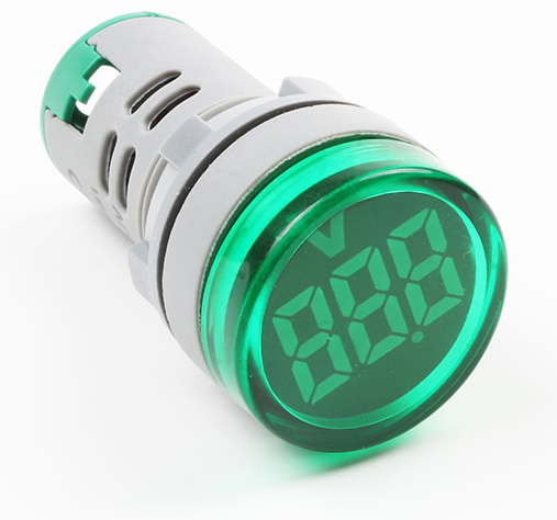 Best Quality Ad16 22Mm Square Green Mini Indicator Light Lamp Digital Voltage Meter Voltmeter Ac 0-500V